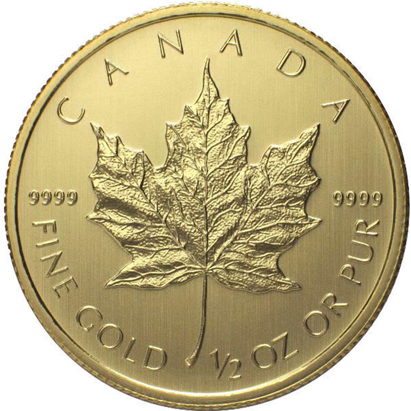2025 1/2 oz Canadian Gold Maple Leaf $20 Coin